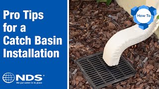 How to Install a Catch Basin  NDS Yard Drainage Systems [upl. by Angelica953]