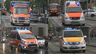 HORN Different Ambulance and MICU Meditrans Praha responding lights and sirens 1039 [upl. by Kunz163]