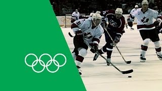 Canada v USA  Highest Scoring Game In Mens Ice Hockey  Olympic Rewind [upl. by Ewall]