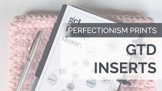 GTD Overview and PerfectionismPrints Etsy Inserts [upl. by Isoj]