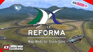 Mapa Team Reforma  American Truck Simulator  MODS  Simuladores [upl. by Illona]