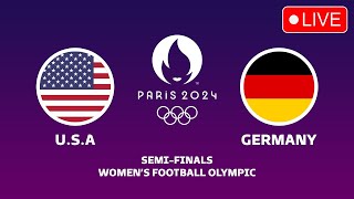 USA VS GERMANY SEMI FINAL WOMENS OLYMPIC FOOTBALL PARIS 2024 PREVIEW PREDICTIONS amp HEAD TO HEAD [upl. by Einaffit]