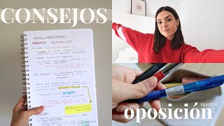 10 consejos para estudiar oposiciones y APROBAR ✅  Así he sacado plaza de A1 A2 y C1 [upl. by Horlacher]