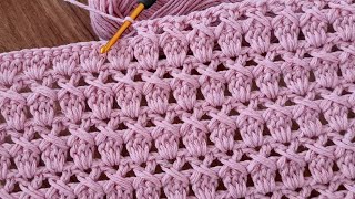 SUPER EASY Crochet Pattern for Beginners Waistcoat AMAZING Crochet Stitch for Blankets and Blankets [upl. by Hayouqes]