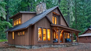 Cabin House Ideas  2 Storey Wooden House Design [upl. by Matronna]