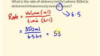 IV rate calculations for nurses  dosage calculations [upl. by Per]