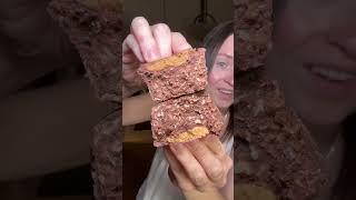 trying NEW buckeye brownies no bake cookies snackreview [upl. by Anson]