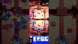 Epic win golem  clone spell 🔥 clashroyale gaming gaming [upl. by Leonsis]