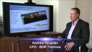 Andrew Vaughan of BDR Thermea speaks to ProcureCon TV [upl. by Reyaht]