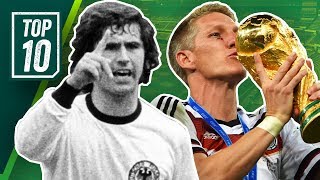 Die besten deutschen Fußballer aller Zeiten Top 10 Spieler der Fußballgeschichte Deutschlands [upl. by Casanova]