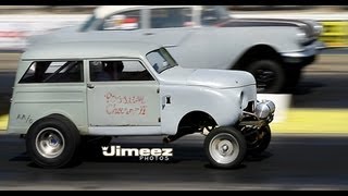 quotPOSSUM CHASER IIquot 48 CROSLEY WAGON VS PONTIAC AT MELTDOWN DRAGS [upl. by Eremahs]