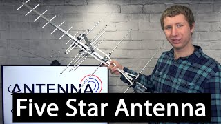 Five Star 200 mile IndoorOutdoor Yagi HD TV Antenna Review [upl. by Laurita]