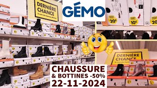 📢 GÉMO CHAUSSURES 😱 BOTTES amp CHAUSSURES FEMME 50 😇 gemo promotion arrivage soldes promo [upl. by Weide]