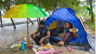 Camping in Heavy Rain amp wind Storm ☔️ ⛈️  Camping in Non Stop Rain  very heavy Rain [upl. by Pomeroy180]