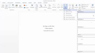 Adding an APA running head and page numbers in Word [upl. by Ewen557]