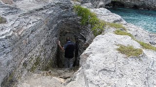 ADMIRALS CAVE  ADMIRALTY HOUSE PARK  SPANISH POINT  PEMBROKE PARISH  BERMUDA [upl. by Stilwell707]