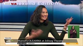 THEATRE  James Ngcobo takes on Mamets OLEANNA at Joburg Theatre [upl. by Ynohtnaleahcim]