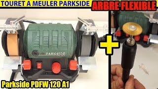 touret a meuler parkside lidl arbre flexible 120w Bench Grinder With Flexible Drive Shaft [upl. by Naugal]