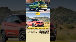 Skoda Kylaq vs Tata Nexon Exterior Comparison skodakylaq tatanexon ytshorts [upl. by Martelli841]