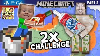 Minecraft Hot Sauce amp Whipped Cream Challenge  Lava Island Golems FGTEEV PS4 Part 2 Gameplay [upl. by Bandur]