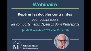 Repérer les doubles contraintes pour comprendre les comportements défensifs dans lentreprise [upl. by Lachman]