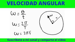 5VELOCIDAD ANGULAR [upl. by Camus]