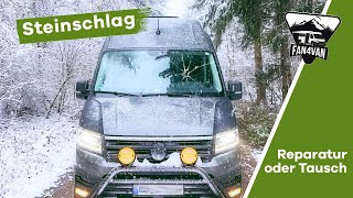 Steinschlag reparieren oder Scheibe tauschen Wohnmobil Reise zu Ende [upl. by Eioj]