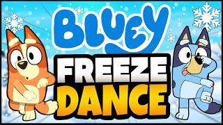 20 MINS❄️ Bluey  Freeze Dance❄️  The Floor is Lava  Brainbreak Party For kids  Danny Go [upl. by Kirsteni551]