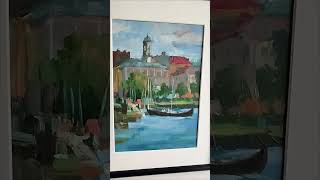 Катина Выборгский пейзаж Выборг art картина landscape пейзаж painting travel oilpainting [upl. by Yun]