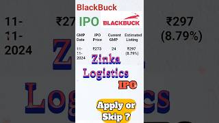 Blackbuck ipo analysis  zinka logistics ipo reviews  blackbuck ipo GMP  ipo gmp [upl. by Yecaw]