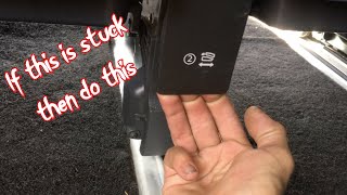 How to release stuck sliding rear seatVW T5 Episode 2 [upl. by Robaina]