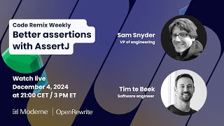Code Remix Weekly  Better assertions with AssertJ [upl. by Ullman625]