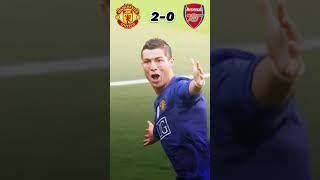 Manchester United vs Arsenal 31 All Goals Ronaldo INSANE Free Kick Football Soccer cr7 shorts [upl. by Angelika]