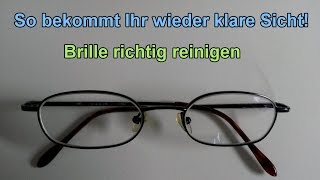 Brille richtig putzen und kleine Kratzen entfernen – LIFEHACK Brillen sauber machen  Tutorial [upl. by Alicia]