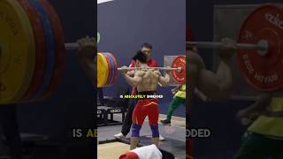 Weightlifter Has Extremely Muscular Back Muscles [upl. by Amliv]