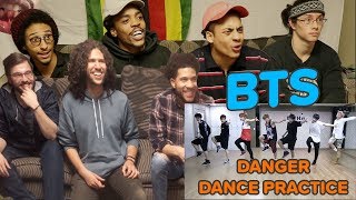 BTS 방탄소년단 Danger dance practice  REACTION [upl. by Nylkcaj]