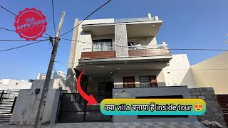 5BHK 166 Gaj House With beautiful interior design  House tour in Jaipur  inside property tour [upl. by Clarisa]