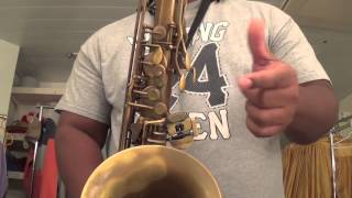 Tenor Sax Altissimo Bb Blues Scale 4 Octaves [upl. by Primavera]