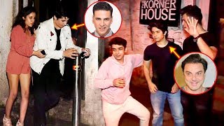 Akshay Kumar Son Aarav CAUGHT Drunk With Sohail Khan Son amp Remo DSouzas Son In Public [upl. by Nohtanoj]