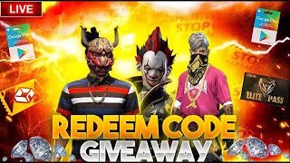 FREE FIRE LIVE GIVEAWAY CUSTOM ROOM  FF LIVE TEAMCODE GIVEAWAY  FREE FIRE LIVE  freefiremax [upl. by Natsyrt325]