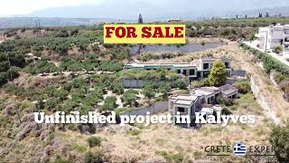 UNFINISHED PROJECT FOR SALE IN KALYVES CRETE [upl. by Marthe27]