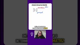 Determinante de MATRIZ 2x2 matematika math study [upl. by Eatnoid]