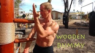 Wing Chun WOODEN DUMMY Training  the New quotIP MANquot  Mook Yan Jong  Mu Ren Zhuang [upl. by Nowed]