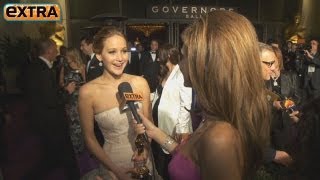 Jennifer Lawrence on Oscars Trip Hugh Jackman Touched Me [upl. by Epoh481]