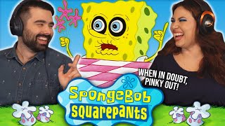 WE WATCHED EPISODE 1 AND 2 OF SPONGEBOB SQUAREPANTS FOR THE FIRST TIME RIPPED MY PANTS SONG 🔥🔥 [upl. by Malca911]