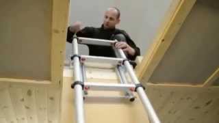 Telescopic loft ladder fitting tutorial [upl. by Marinelli]