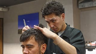 💈ScissorsOnly Transformational Haircut by Traditional Japanese Barber asmr scissorhaircut [upl. by Seedman]