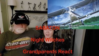 SABATON  Night Witches  Grandparents from Tennessee USA react  first time reaction [upl. by Iznekcam]