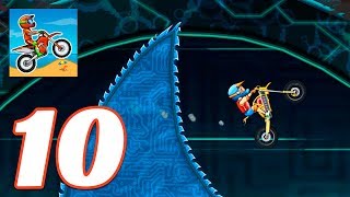 Moto X3M Bike Race Game  Gameplay Android amp iOS game  CYBER WORLD [upl. by Annazus]