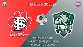 NHCA HS Boys Varsity soccer vs Fort Scott 102424 HD [upl. by Naiviv]